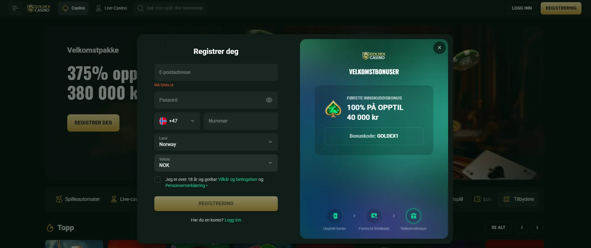 Slik Kommer du i Gang hos et Norsk Casino Online: registrering og innlogging Slik Kommer du i Gang hos et Norsk Casino Online